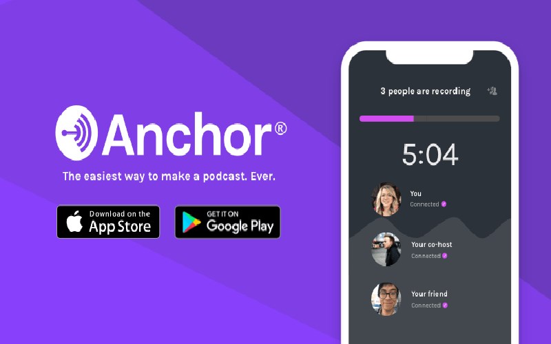 با اپلیکیشن Anchor به‌سادگی پادکست بسازید 